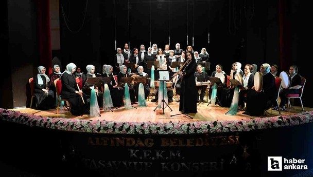 Altındağ Belediyesi'nin tasavvuf konseri dinleyenleri mest etti