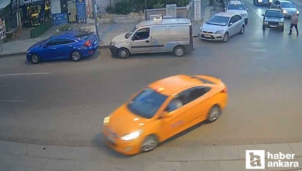 Çankaya'da trafikte sürücülerin kavgası kamerada