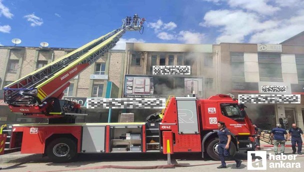 Ankara Siteler Sanayi bölgesinde yangın: Patlama sesi duyuldu!