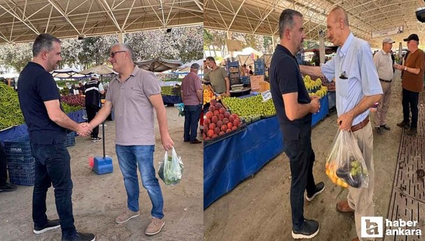 Pursaklar Belediye Başkanı Ertuğrul Çetin'den hem denetim hem ziyaret