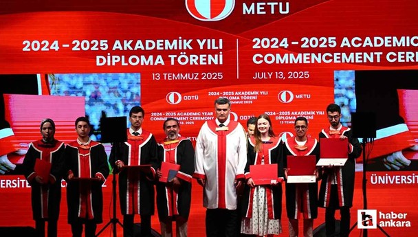 ODTÜ'de mezuniyet töreni yapıldı!