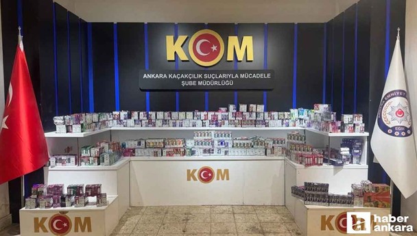 Ankara'da durdurulan araçta 1275 elektronik sigara bulundu
