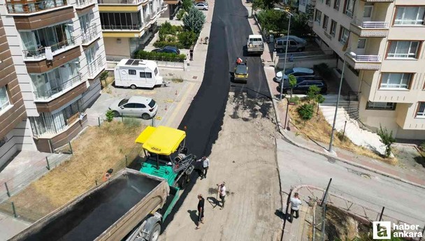Altındağ Belediyesi'nden asfalt kaplama çalışması!