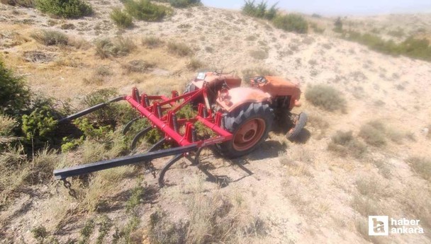 Beypazarı'nda dereye yuvarlanan traktörde 1 kişi hayatını kaybetti