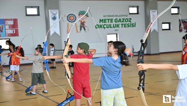 Altındağ Belediyesi'nin okçuluk kurslarına yoğun ilgi!
