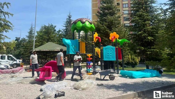 Etimesgut Belediyesi parklar için çalışmalarına devam ediyor