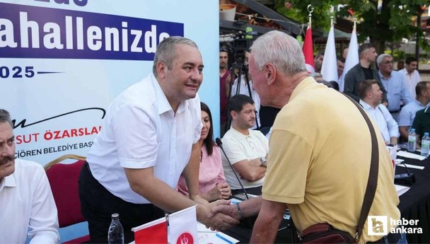 Mesut Özarslan mahalle buluşmalarıyla Keçiörenlilerle bir araya geliyor