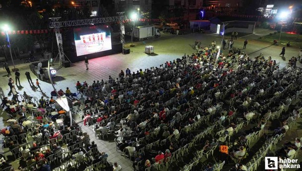 Sincan'da binlerce kişi EuroBasket 2025 heyecanına ortak oldu