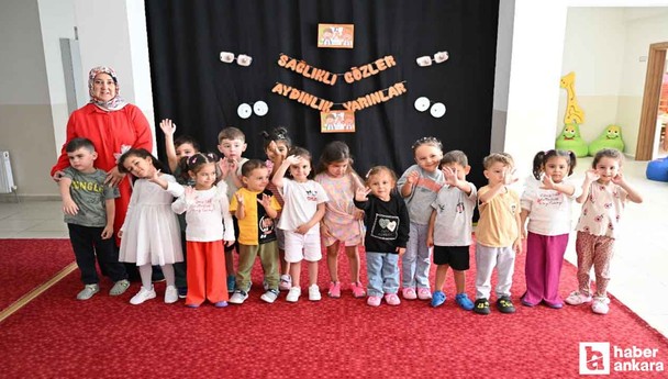 Altındağ Belediyesi, miniklere göz sağlaması taramalarını sürdürüyor