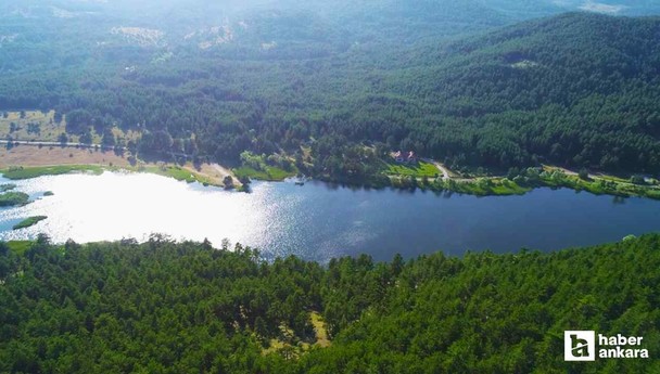 Ankara'nın kamp ve yürüyüş alanı görenleri hayran bırakıyor