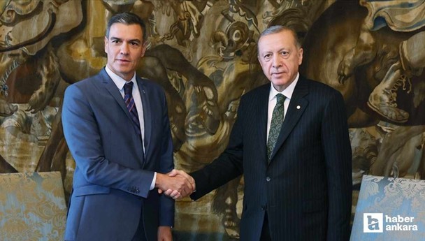 Cumhurbaşkanı Erdoğan ile İspanya Başbakanı Sanchez Filistin'i görüştüler