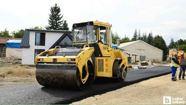 Kahramankazan Fatih Mahallesi'nde sıcak asfalt çalışması başladı