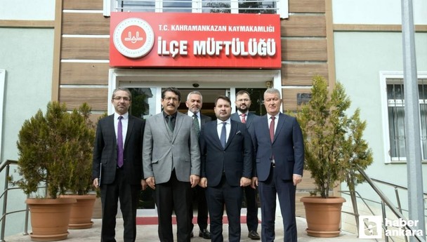 Kahramankazan Belediye Başkanı Çırpanoğlu'ndan müftü Abdullah Yalman'a ziyaret!