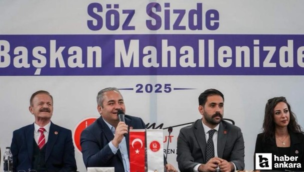 Keçiören Belediyesi'nin mahalle buluşmaları devam ediyor
