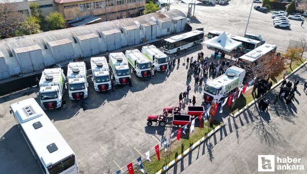 Altındağ Belediyesi'nin araç filosuna 14 yeni araç daha katıldı