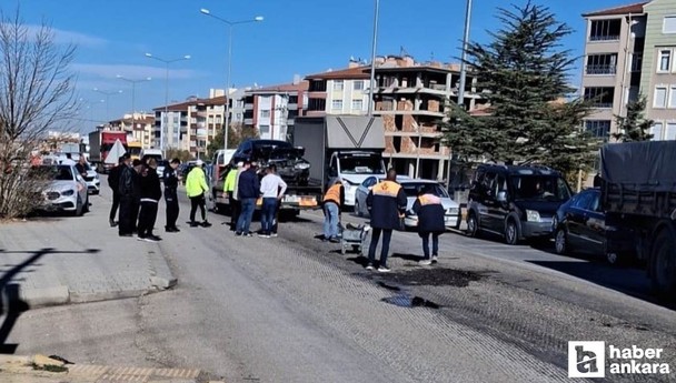 Ankara-Konya yolunda zincirleme trafik kazası: 2 yaralı!