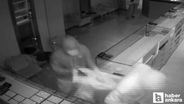 Mamak'taki kuyumcuda hırsızlık yapan şahıslar gözaltına alındı