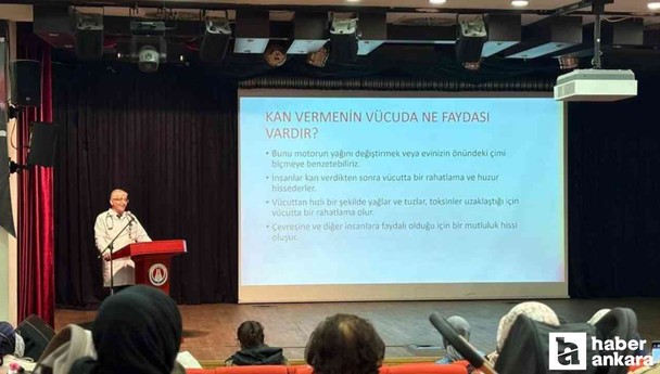 Sincan Belediyesi Kızılay Haftası'na özel seminer düzenledi
