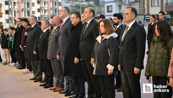 Altındağ Belediye Başkanı Veysel Tiryaki, 10 Kasım anma programına katıldı