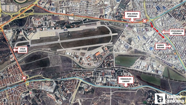 EGO, Etimesgut Havalimanı çalışmaları için 21 hattı güzergahını değiştirdi