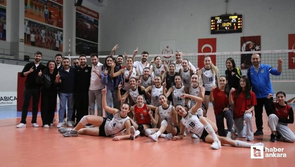 Etimesgut Belediyesi Voleybol takımı devreyi namağlup kapattı!