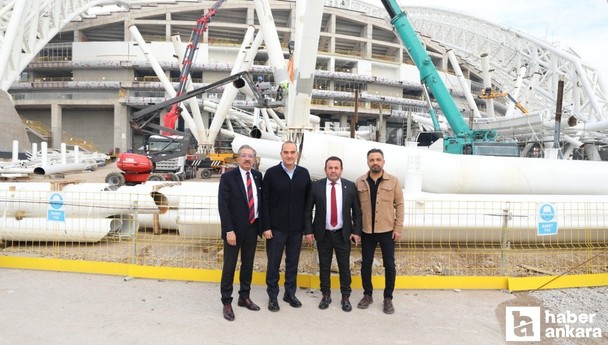 Ankaragücü’nden inşaatı süren 19 Mayıs Stadı’na ziyaret!