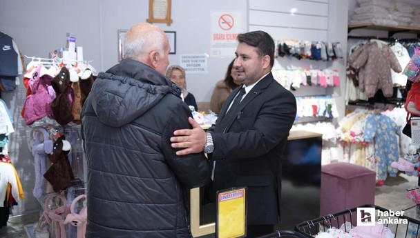 Kahramankazan Belediye Başkanı Çırpanoğlu esnaf ziyaretinde bulundu