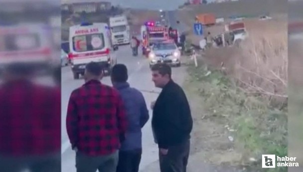 Polatlı'da otomobil ile kamyon çarpıştığı kazada 1 kişi öldü,  kişi yaralandı!