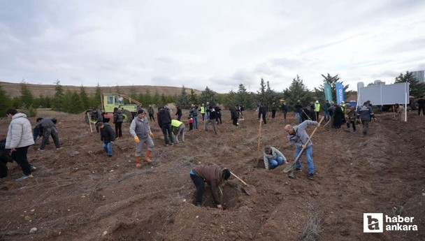 Ankara'da TUSAŞ şehitleri anısına fidanlar toprakla buluşturuldu