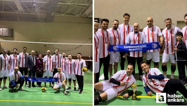 Kahramankazan Belediyesi Voleybol Takımı, turnuvada 3. oldu