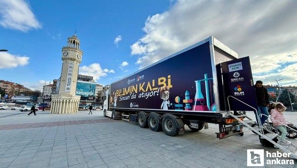 Sincan Belediyesinin Bilim Tırı her gün farklı mahallede duruyor!