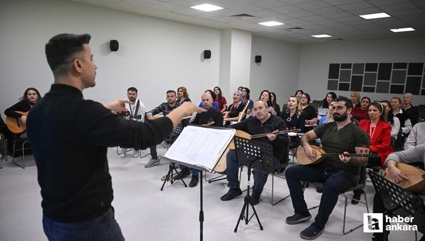 Etlik Şehir Hastanesi'nde çalışanlar Türkülerle Şifa konserine hazırlanıyorlar