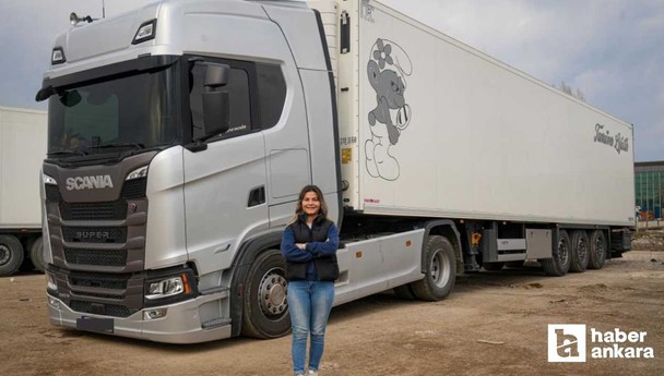 Ankara'da yaşayan genç kadın sıradan hayatından sıkılarak uzun yol tır şoförü oldu