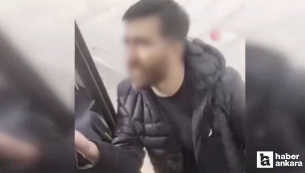 Polatlı’da yolcu ve şoförün kavgası kameraya yansıdı...