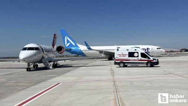 Vanlı iki çocuk için ambulans uçakla tedavi için Ankara'ya getirildi