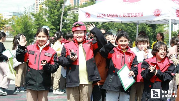 Keçiören Belediyesinden çocuklara hayat kurtaran afet farkındalık eğitimi
