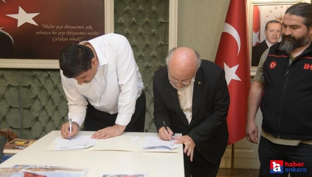 Ankara Kahramankazan Belediyesi ve İHH İnsani Yardım Vakfı depremzede çocuklar için protokol imzaladı