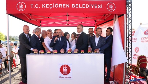 Ankara'nın Keçiören ilçesinde yapılacak olan kapalı spor salonunun temeli atıldı