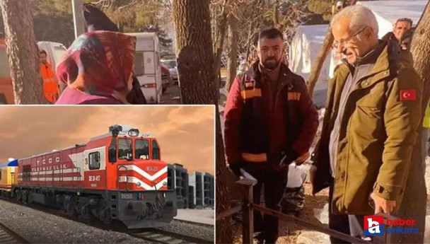 Yük trenleri deprem bölgelerine yardım taşımaya devam ediyor!