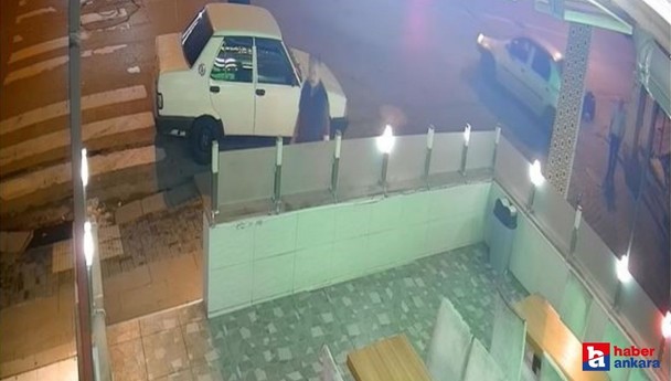 Ankara'da anahtarı üzerinde unutulan otomobil anında çalındı!