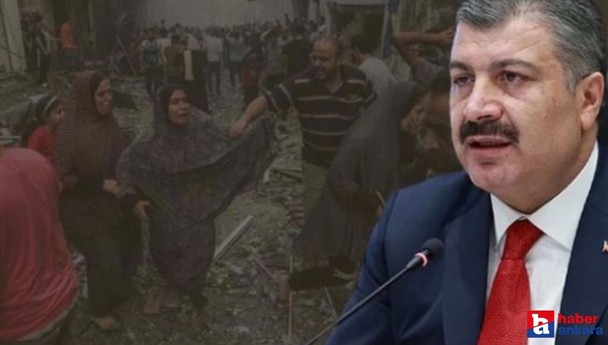 Bakan Koca açıkladı! Gazze'ye yardım için sularımızda bekletilen 2 yardım gemisi harekete geçti