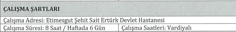 Etimesgut'ta Devlet Hastanesine daimi çalışacak 20 büfe elemanı alınacak - Resim : 2