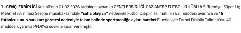 TFF, Gençlerbirliği ve Ankaragücü'nü PFDK'ya sevk etti