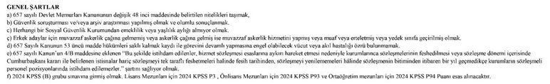 KPSS 60 - 65 puanla devlet üniversitesine sözleşmeli personel alımı bugün başladı