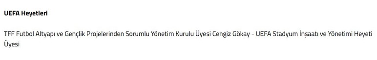 Cengiz Gökay'a UEFA Stadyum İnşaatı ve Yönetimi Heyeti Üyeliği görevi verildi - Resim : 2
