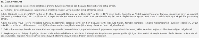 Ankara'da TÜSEB daimi hizmetli alımı yapacak: KPSS şartı yok - Resim : 2