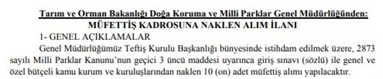 DKMP 10 müfettiş alımı yapacak!