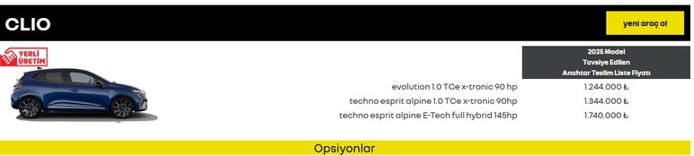 Aylık taksit 19.861 TL! Renault taksitle Clio satışına başladı - Resim : 2