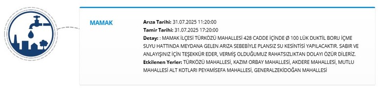 Ankara Mamak'ta plansız su kesintisi! Sular ne zaman gelecek?
