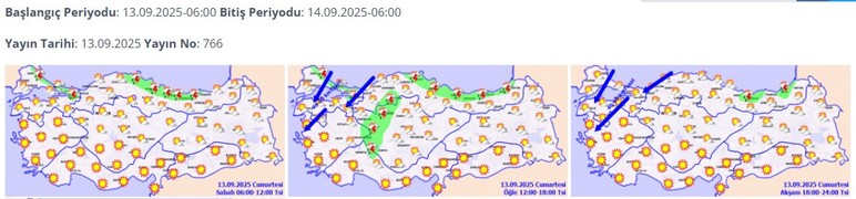 Ankara'da öğleden sonra gök gürültülü sağanak yağış bekleniyor